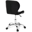 Ver imagem 4 de Cadeira Giratória Estofada Slim Office com Regulagem de Altura e Base Cromada