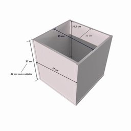 Mesa E Organizador De Brinquedos 100% Mdf Caixas Baús - 2
