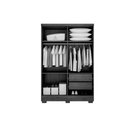 Ver imagem 3 de Guarda Roupa 4 Portas e 2 Gavetas C/ Pés Milly/veneza Cumaru/fendi - Novo Horizonte