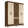 Guarda-roupa Roupeiro Casal 8 Portas 1 Gaveta Moval Castanho/branco - 7