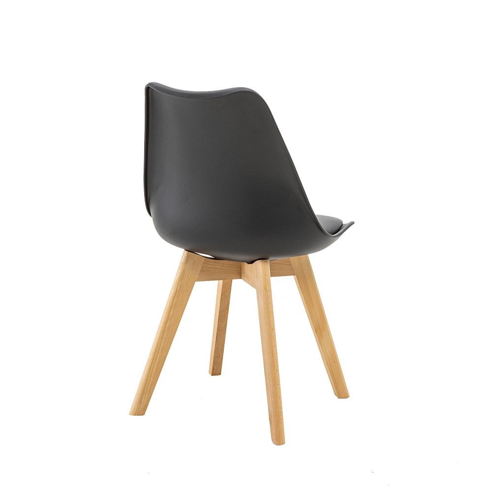 Kit 4 Cadeiras Saarinen Wood Com Estofamento Várias Cores - 9