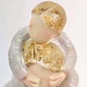 Ver imagem 5 de Enfeite Estátua Pai E Filho 11X8X6Cm Cinza Barroco