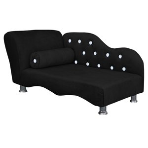 Caminha Pet Luxo Divâ Strass Tecido Veludo Divini Decor:preto