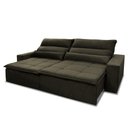 Ver imagem 7 de Sofá Retrátil Reclinável Amsterdam 3,00m Suede Velut Molas no Assento - King House
