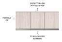 Ver imagem 3 de Armário Aéreo Multiuso P/ Cozinha Andreia 120cm C/03 Portas