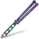 Ver imagem 1 de Butterfly Bsl-3 Canivete de Treino Rainbow Profissional sem Corte para Malabarismo