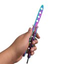 Ver imagem 5 de Butterfly Bsl-3 Canivete de Treino Rainbow Profissional sem Corte para Malabarismo