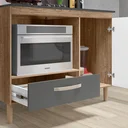 Ver imagem 2 de Balcão Cozinha Multiuso para Cooktop Forno ou Microondas Nature/Chumbo