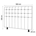 Ver imagem 6 de Cabeceira Cama Box Casal Queen Size Dahlia 160cm com Frame Suede Bege - Desk Design