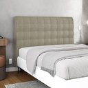 Ver mais imagens de Cabeceira Cama Box Casal Queen Size Dahlia 160cm com Frame Suede Bege - Desk Design