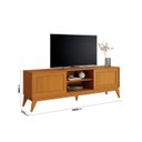 Ver imagem 2 de Rack Bancada King para Tv até 65 Polegadas 1.80cm Edn:cedro