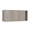 Ver imagem 1 de Módulo Aéreo para Quarto 3 Portas Elegance Cinza/Níquel