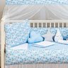 Jogo De Berço Para Menino Enxoval Estampado 8 Peças Azul - 2