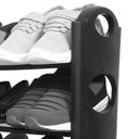 Ver imagem 6 de Sapateira 12 Pares Grande Ampliavel Empilhavel Estante Desmontavel 4 Prateleiras Aluminio Organizado