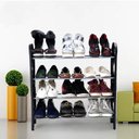 Ver imagem 5 de Sapateira 12 Pares Grande Ampliavel Empilhavel Estante Desmontavel 4 Prateleiras Aluminio Organizado