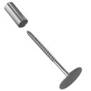 Ver imagem 1 de Gancho de Metal para Parede Pino 4cm Cromado Espelho Cabide Roupa