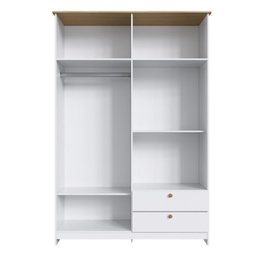 Quarto Americano Solteiro 3 Peças Guarda-roupa, Cômoda e Mesa de Cabeceira - 4