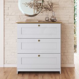 Quarto Americano Solteiro 3 Peças Guarda-roupa, Cômoda e Mesa de Cabeceira - 9