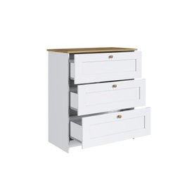 Quarto Americano Solteiro 3 Peças Guarda-roupa, Cômoda e Mesa de Cabeceira - 13