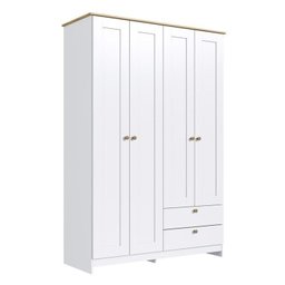 Quarto Americano Solteiro 3 Peças Guarda-roupa, Cômoda e Mesa de Cabeceira - 5