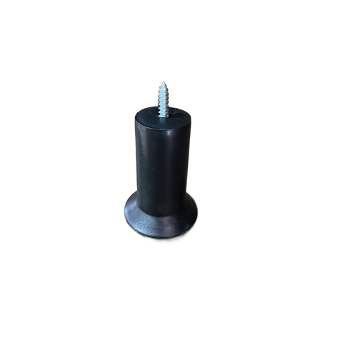 Kit 4 Pés Preto para Moveis em Geral Rosca Soberba com 10cm de Altura Resistente