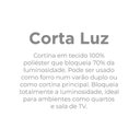 Ver imagem 3 de Cortina Blackout Tecido 5,40 X 2,70 Linen Cinza Bella Janela 695012622101011.50