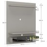 Painel para Tv até 55 Polegadas 2 Gavetas Espelhadas Nude Bp1060e - Foscarini - 3