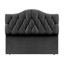 Ver imagem 1 de Cabeceira de Cama Queen Capitone Provençal Suede Chumbo 120 Cm Altura Rbl