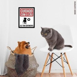 Placa Quadro Decorativo Pet Cuidado Cão Sentimentos 36x46 - 2