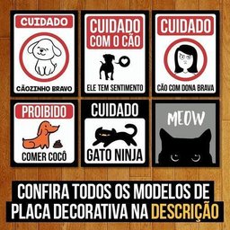 Placa Quadro Decorativo Pet Cuidado Cão Sentimentos 36x46 - 3
