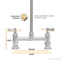 Ver imagem 3 de Torneira Profissional Esguicho Pré Lavagem Misturador Mesa Pre Rinse