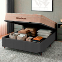 Ver imagem 5 de Cama Box Bau Blindado Casal + Colchão Molas Ensacadas Airtech Ortobom