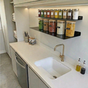 Ver imagem 2 de 2 Prateleiras Multiuso Aço 60cm Fixação de Parede Organização Cozinha Lavanderia Preto