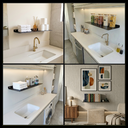 Ver imagem 3 de 2 Prateleiras Multiuso Aço 60cm Fixação de Parede Organização Cozinha Lavanderia Preto