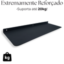 Ver imagem 4 de 2 Prateleiras Multiuso Aço 60cm Fixação de Parede Organização Cozinha Lavanderia Preto