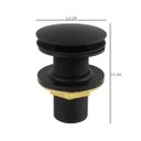 Ver imagem 2 de Valvula Click Preto Fosco 7/8 - Construmarcas