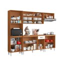 Ver imagem 3 de Cozinha Compacta Aurora com Balcão 120cm com Tampo e Balcão 70cm Cinamomo Branco Aramóveis