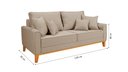 Ver imagem 7 de Conjunto de Sofá Living Beny 2 Lugares com Poltrona Base Madeira Linho