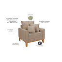 Ver imagem 6 de Conjunto de Sofá Living Beny 2 Lugares com Poltrona Base Madeira Linho