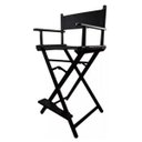 Ver imagem 2 de Cadeira Diretor Maquiador Cinema Alta Profissional Preto