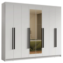 Ver imagem 3 de Guarda-roupa Casal 8 Portas Batentes com Espelho Venus Madesa