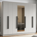 Ver imagem 1 de Guarda-roupa Casal 8 Portas Batentes com Espelho Venus Madesa