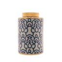 Ver imagem 3 de Potiche Decorativo Porcelana Azul/Branco 18X28Cm