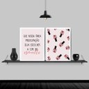 Ver imagem 2 de Kit 2 Quadros Para Salão Frase Esmalte 24x18cm:Madeira preta