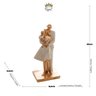 Figura Decorativa Royal Resina Família Branco 9x20cm - 7