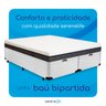 Cama Box Baú King Size Bipartida Serenelife - Corano Branco - 5