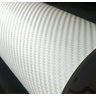 Outlet - Adesivo Fibra de Carbono Branco 0,65x2,50m - 1