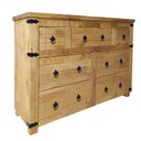 Ver imagem 2 de Cômoda Madeira Maciça 7 Gaveta Barroco, Cód. 666