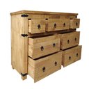 Ver imagem 3 de Cômoda Madeira Maciça 7 Gaveta Barroco, Cód. 666