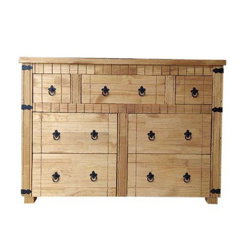 Cômoda Madeira Maciça 7 Gaveta Barroco, Cód. 666